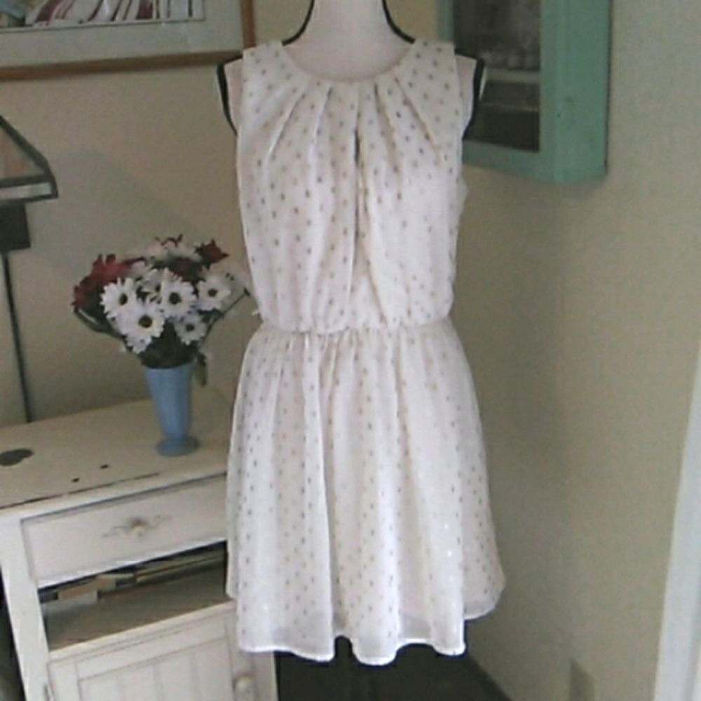 IZ Byer Sparkly Sheer Dress